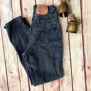 LEVI’s VINTAGE 501XX Black Fade Pinstripe Jeans